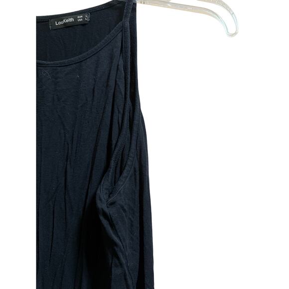 LouKeith Black Minimalist Tank Top - Size Large - Picture 4 of 6